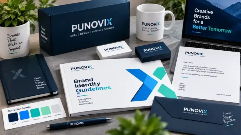 PUNOVIX branding and visual identity project