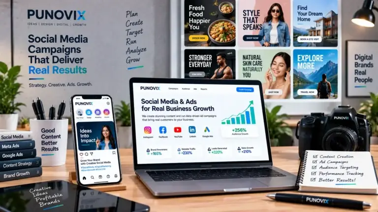 PUNOVIX social media and advertising project