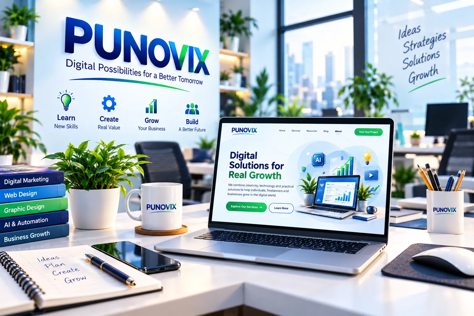 PUNOVIX digital workspace and creative environment