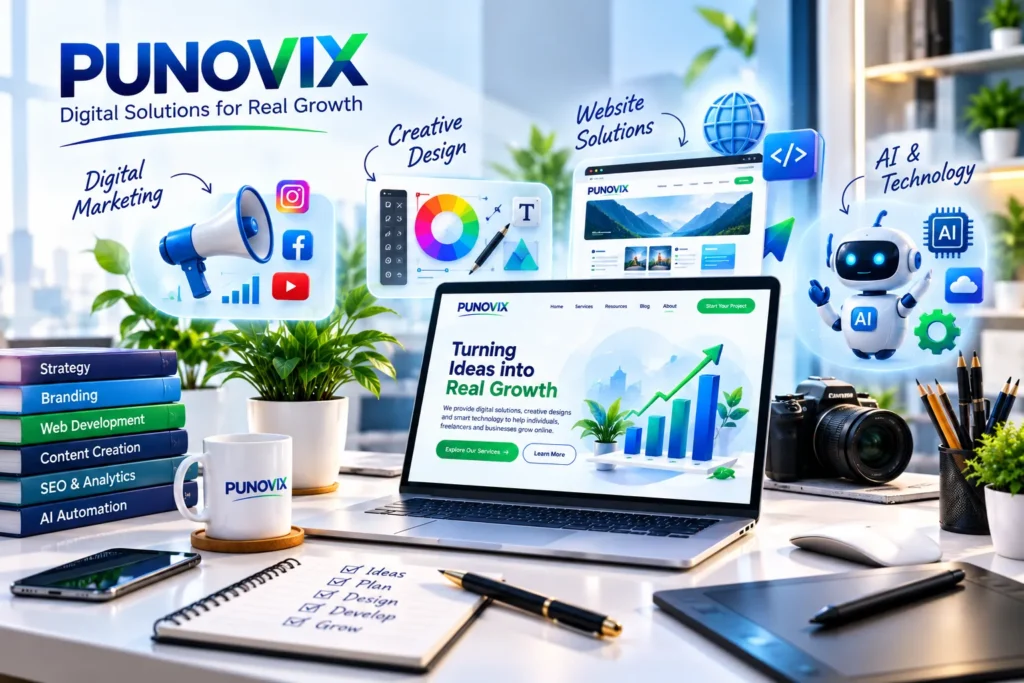PUNOVIX digital marketing, creative design and technology solutions